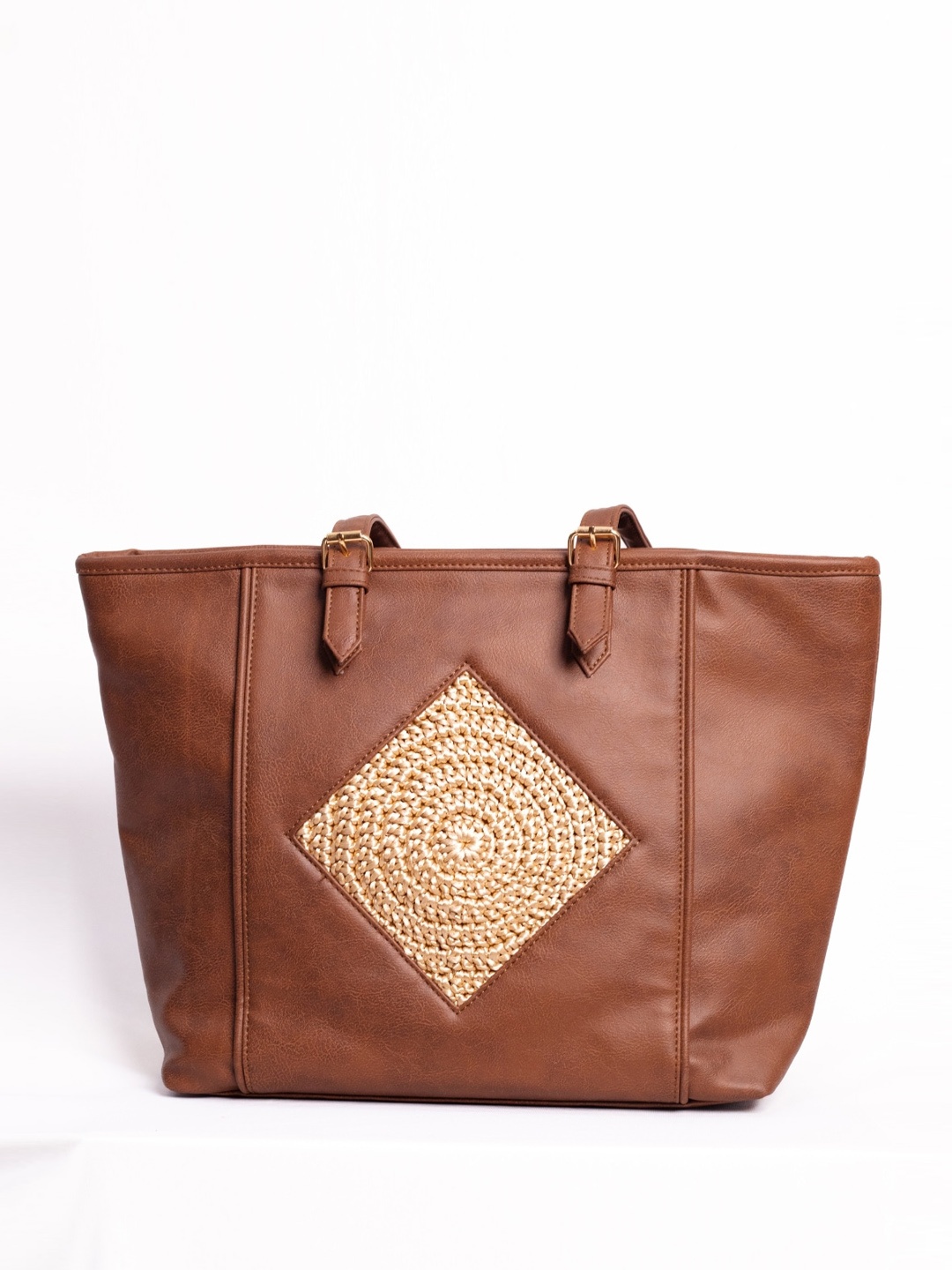 

WABASTA Textured Shopper Tote Bag, Beige