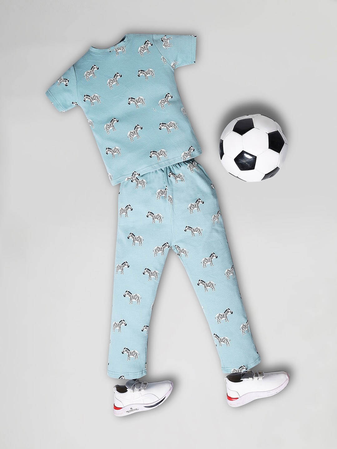 

RAINE AND JAINE Boys Printed Night suit, Blue