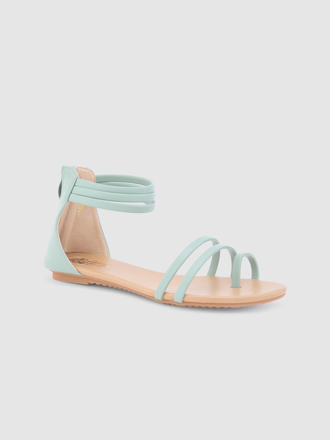 

Sole To Soul One Toe Flats, Green