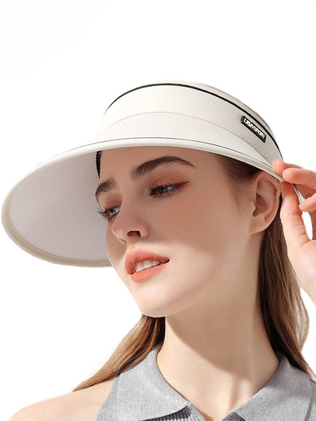 

Alexvyan Women Visor Cap, Beige