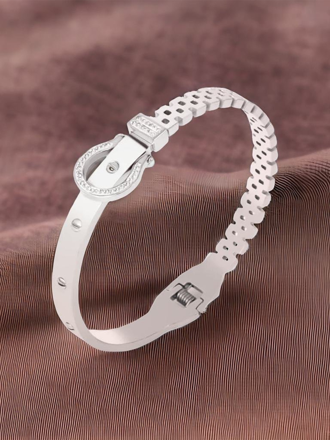 

VIEN Women Silver-Plated Bangle-Style Bracelet