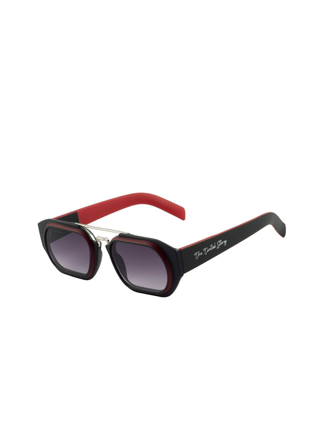 

The Tinted Story Unisex Wayfarer Sunglasses with UV Protected Lens TTS559 RR-Red, Black