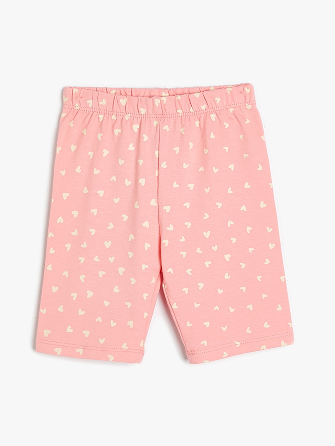 

Koton Girls Printed Lounge Shorts, Pink