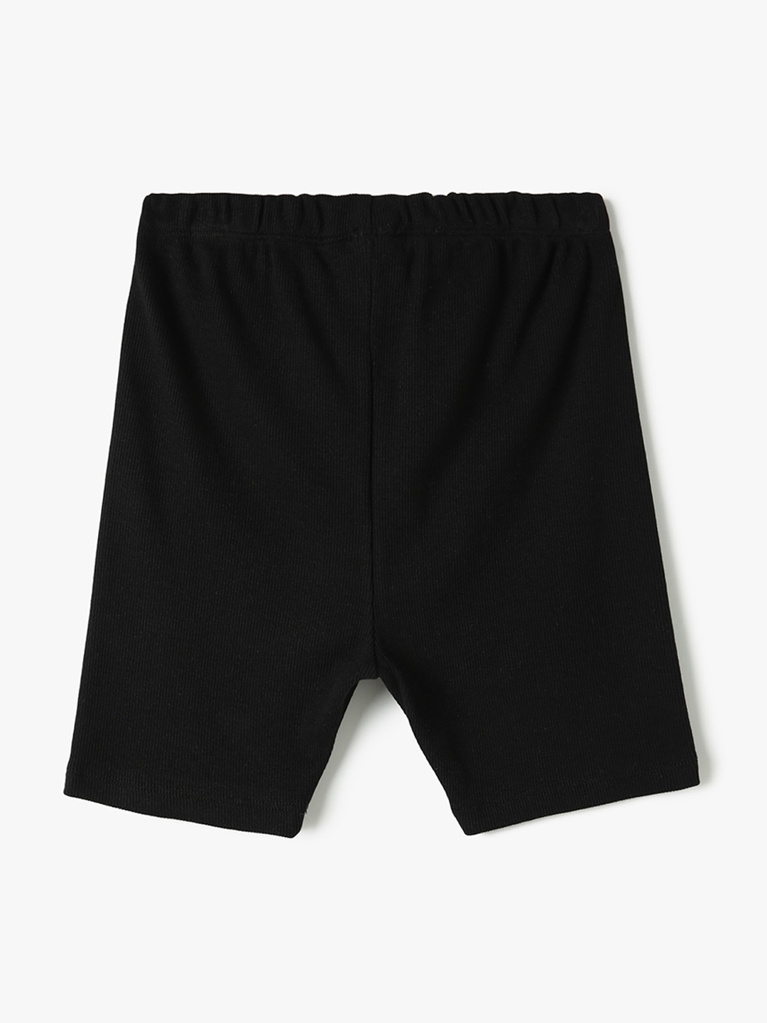 

Koton Girls Mid-Rise Mid-Rise Lounge Shorts, Black