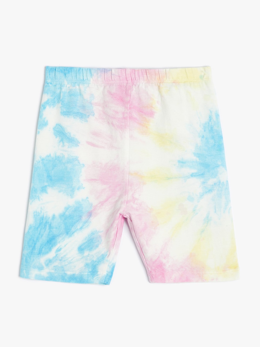 

Koton Girls Tie & Dyed Mid-Rise Shorts, Pink