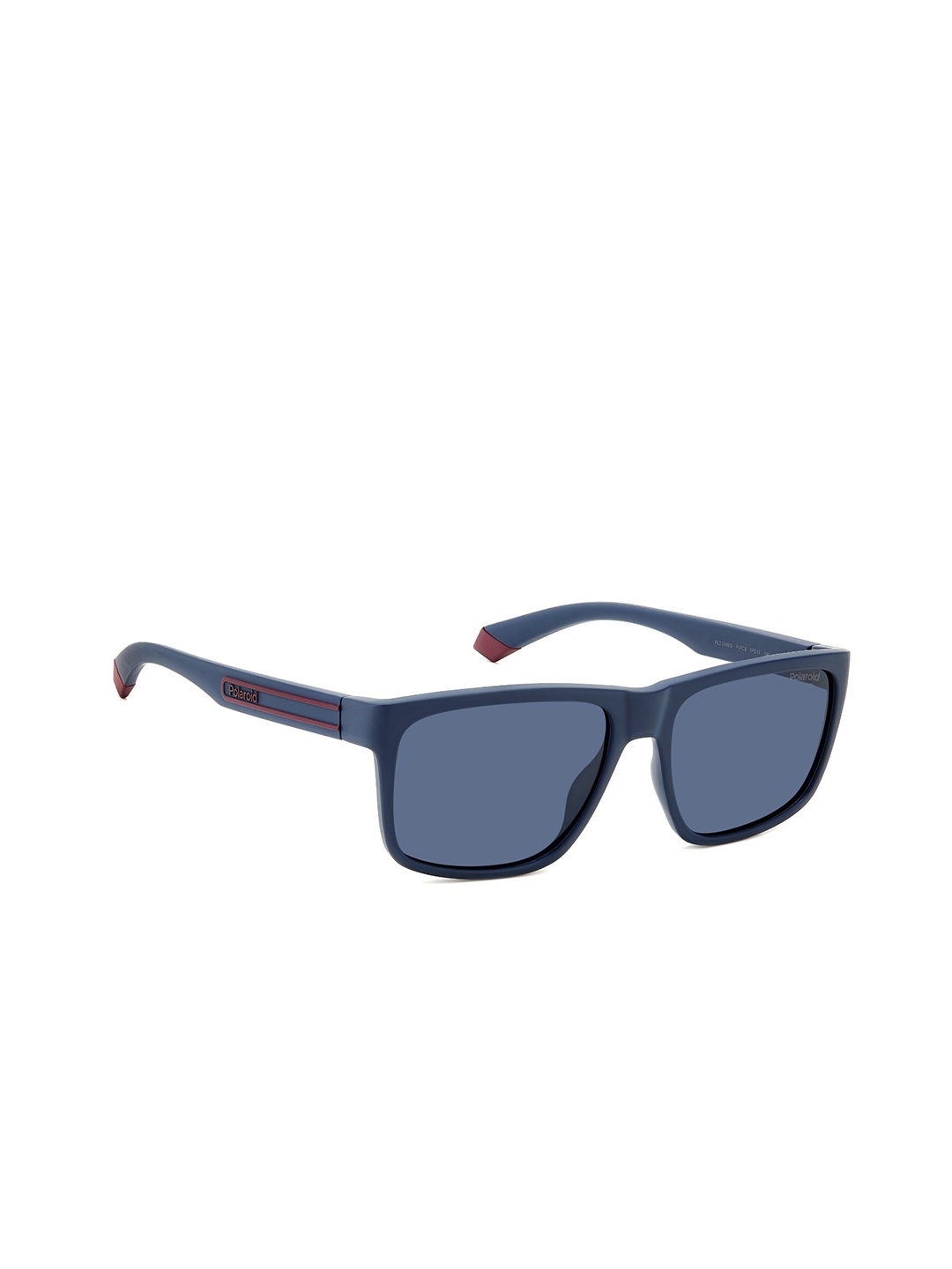 

Polaroid Outlook Men Rectangle Sunglasses with UV Protected Lens 716736864303, Blue