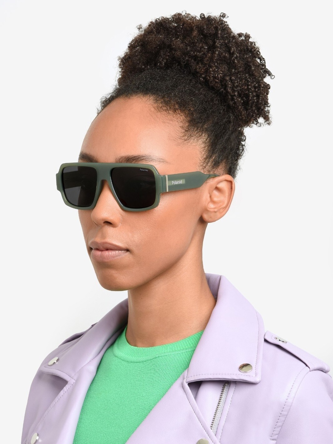 

Polaroid Outlook Unisex Square Sunglasses with UV Protected Lens 716736859866, Grey