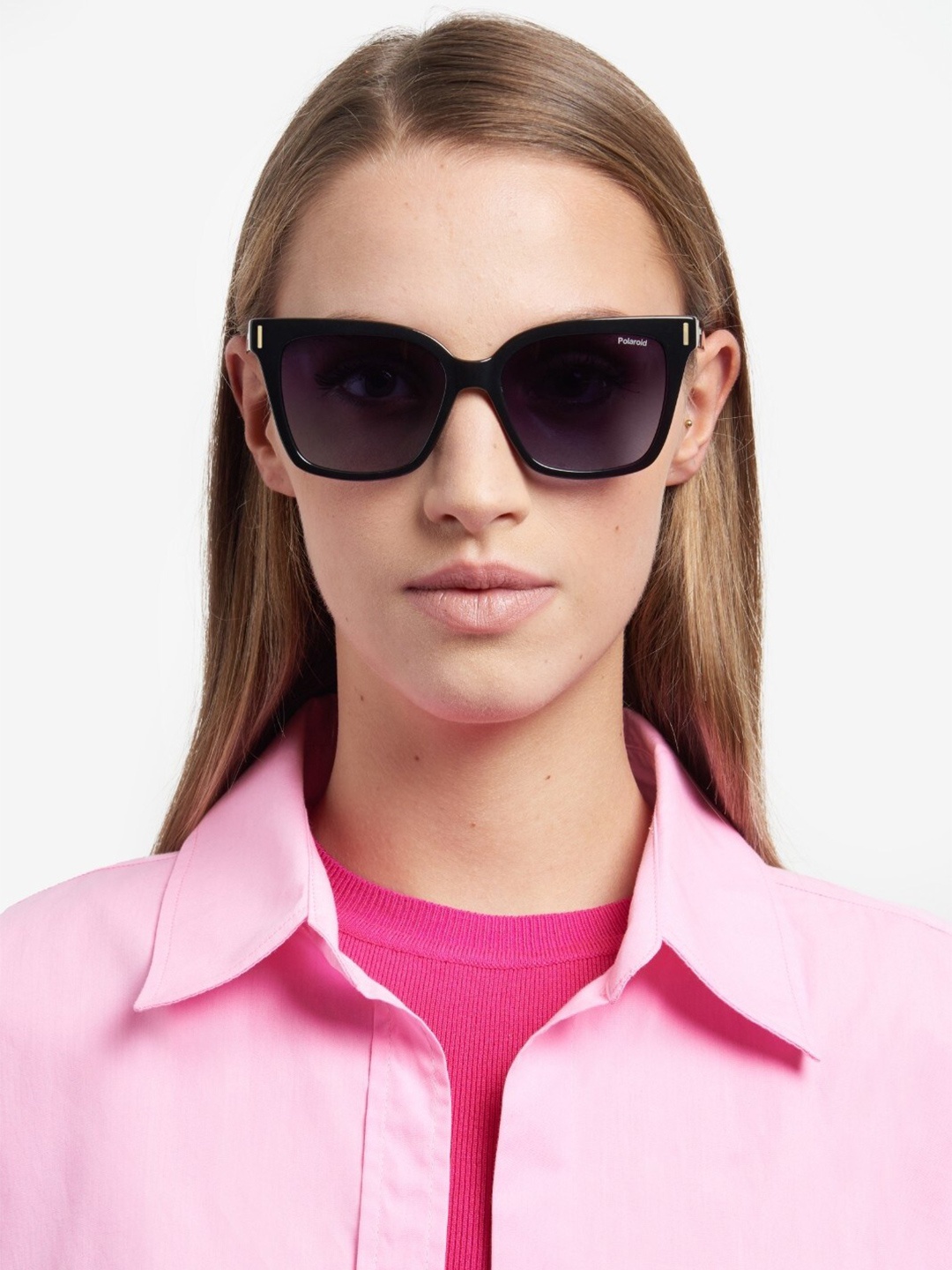 

Polaroid Women Square Sunglasses with UV Protected Lens, Grey