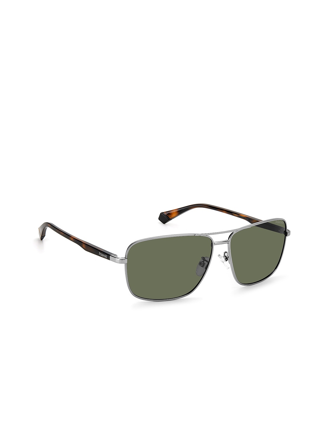 

Polaroid Outlook Men Square Sunglasses with UV Protected Lens 716736418551, Green