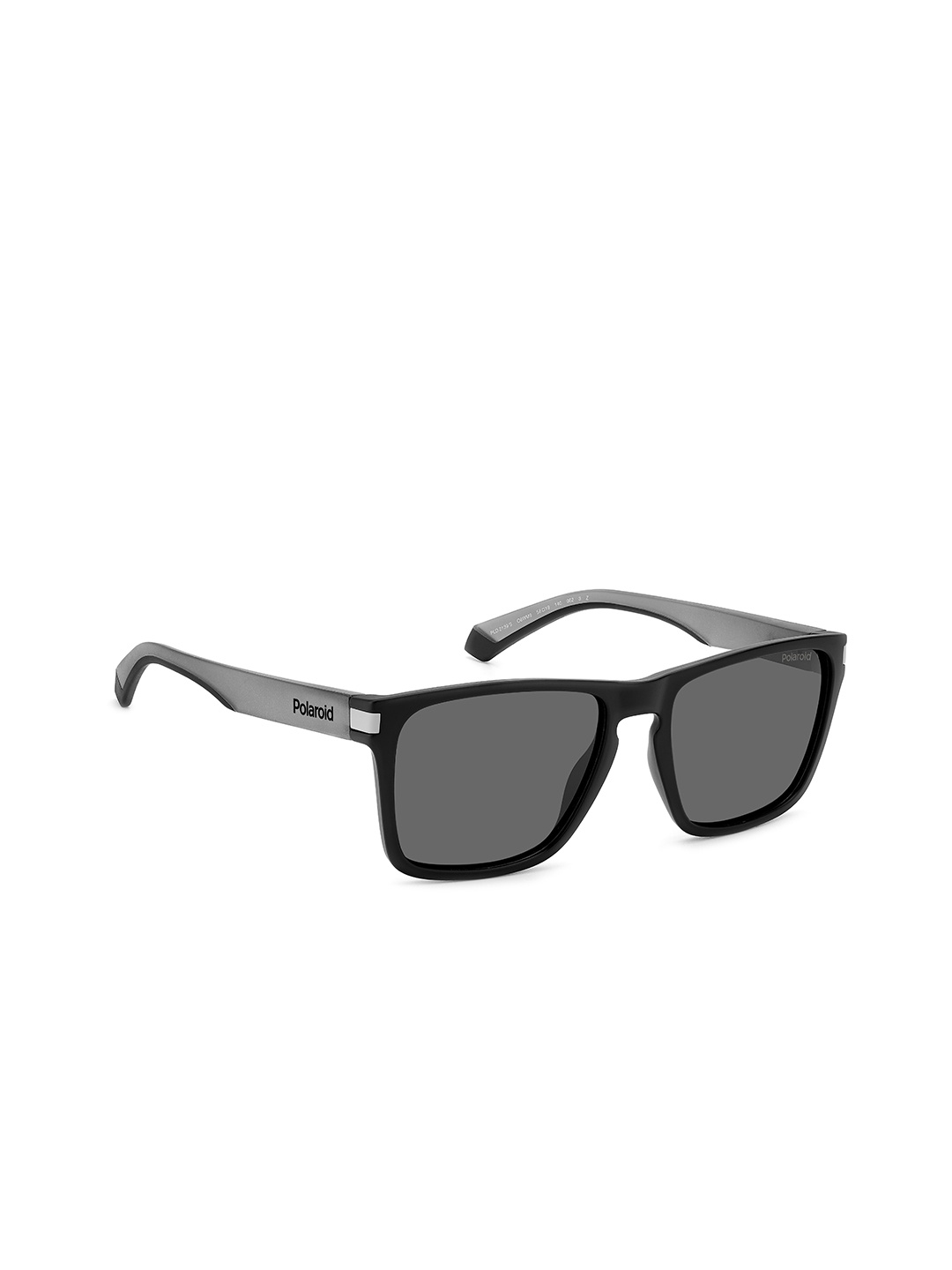 

Polaroid Unisex Rectangle Sunglasses with UV Protected Lens, Grey