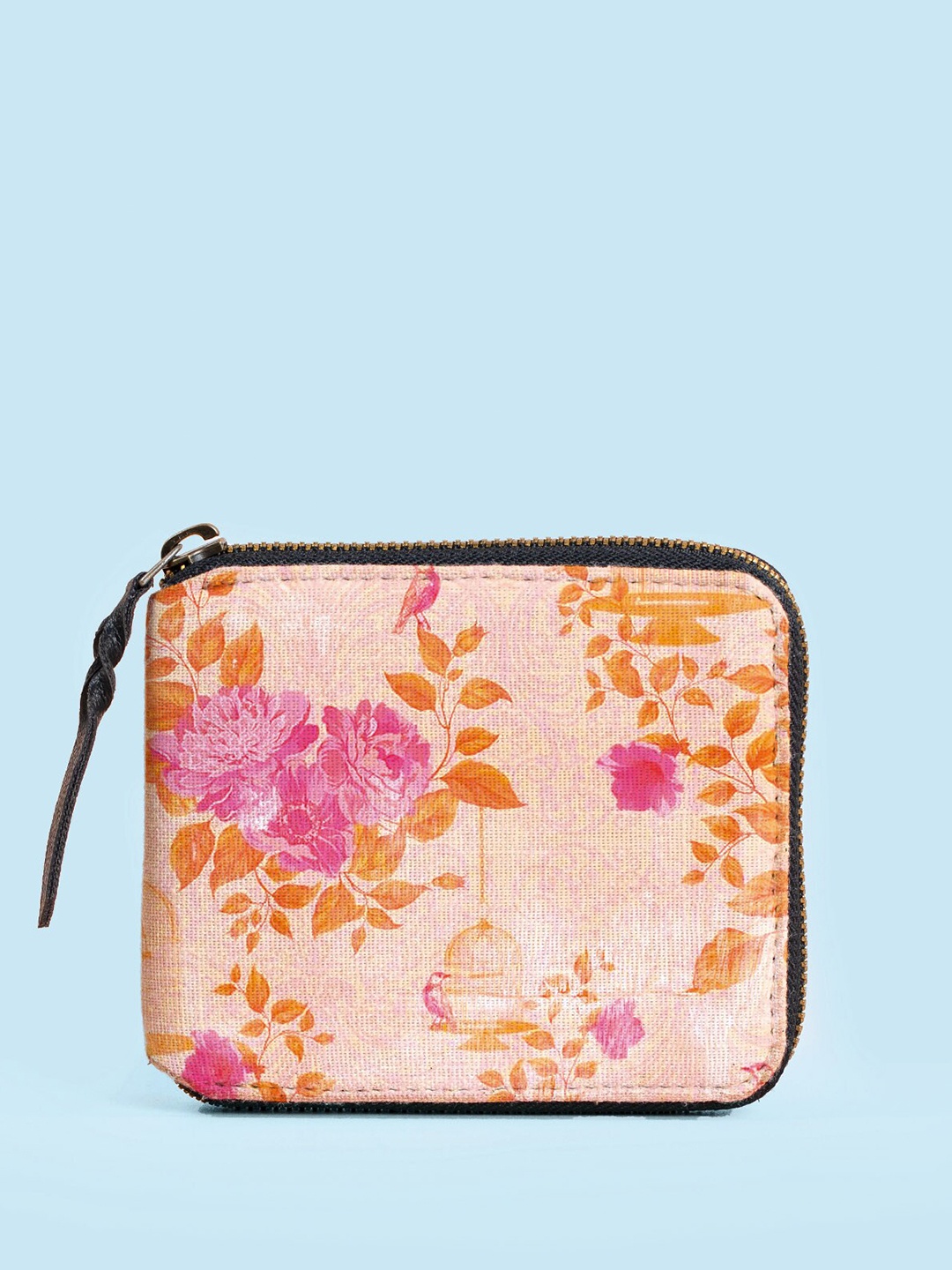 

Kalankit Women Printed Two Fold Wallet, Orange