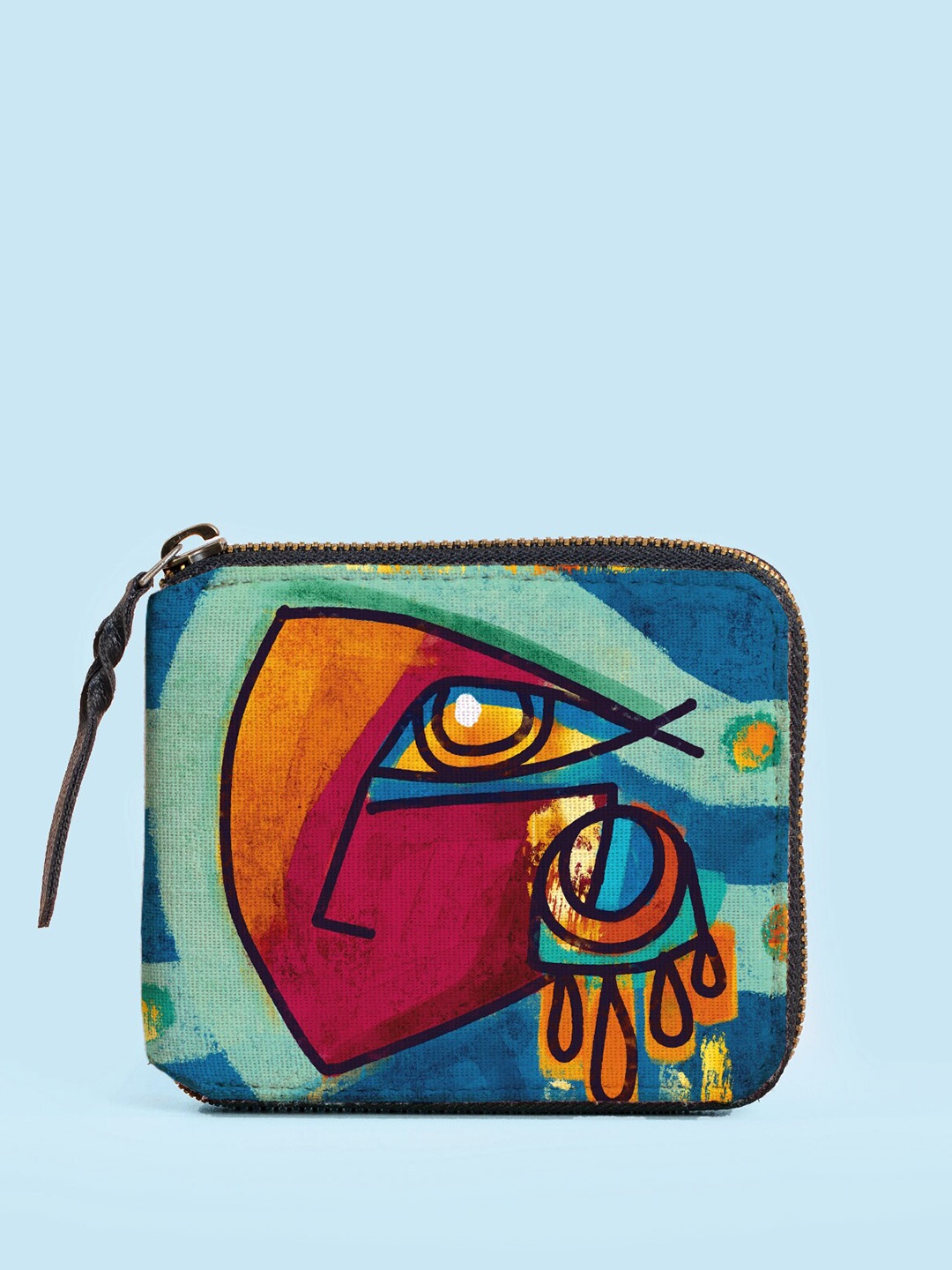 

Kalankit Women Graphic Printed Two Fold Wallet, Blue