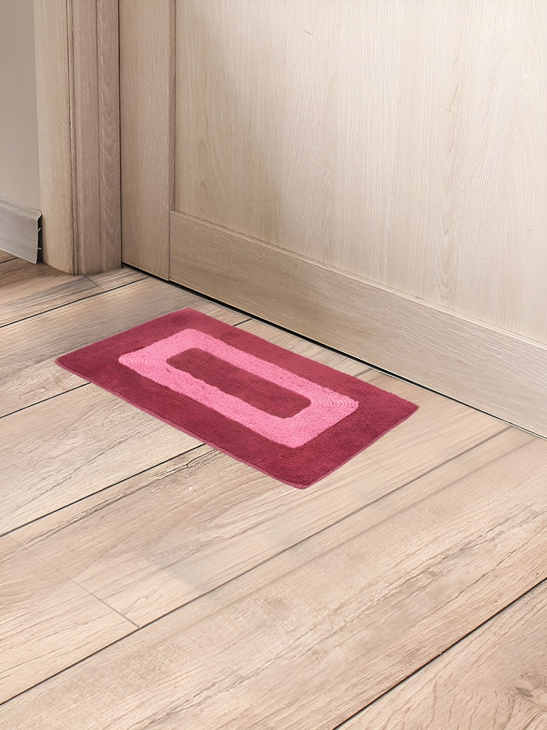 

Aura Maroon 2 Pieces Cotton Anti Slip Doormats