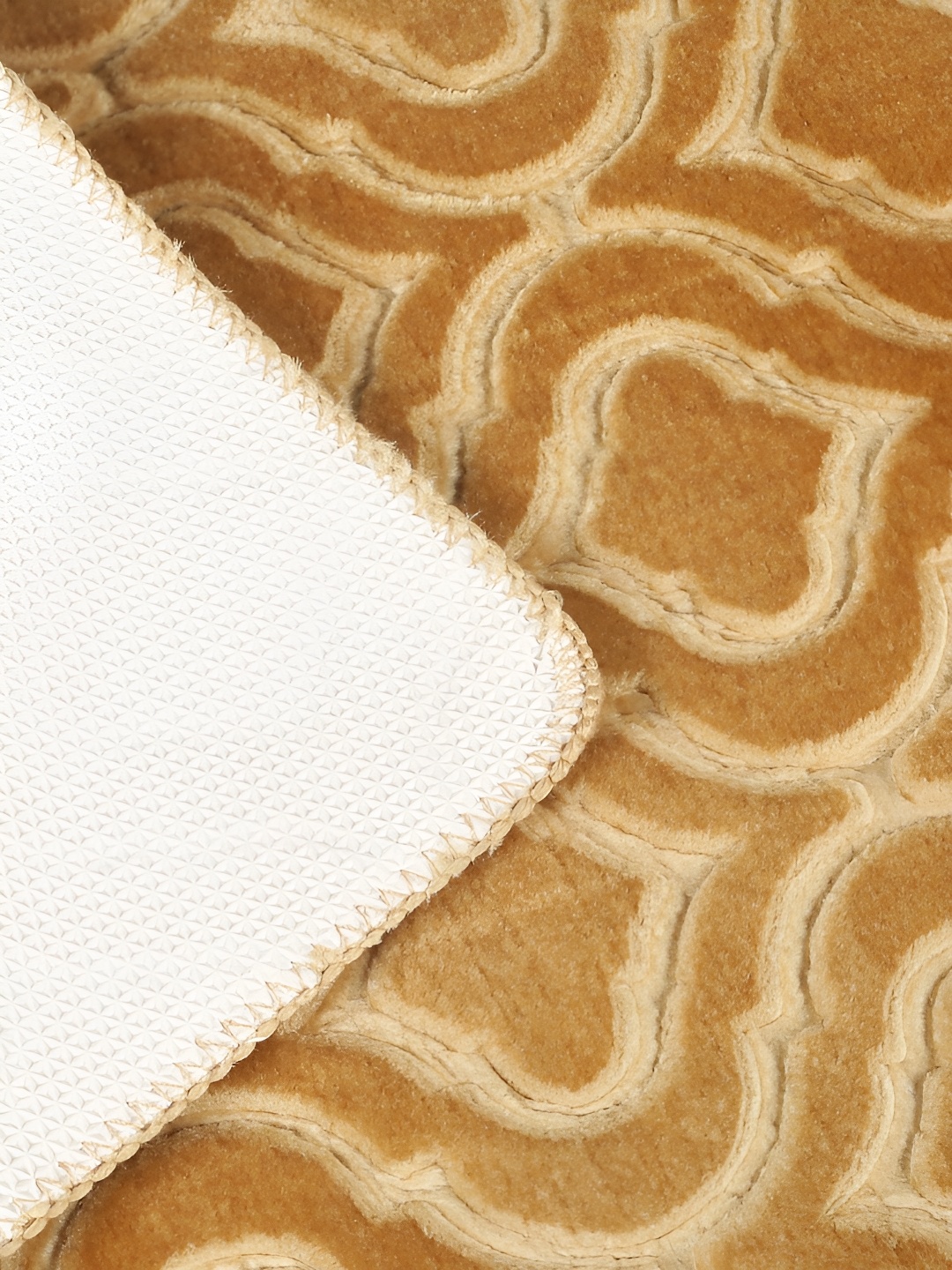 

Aura GoldToned Microfiber Anti Slip Doormats, Gold