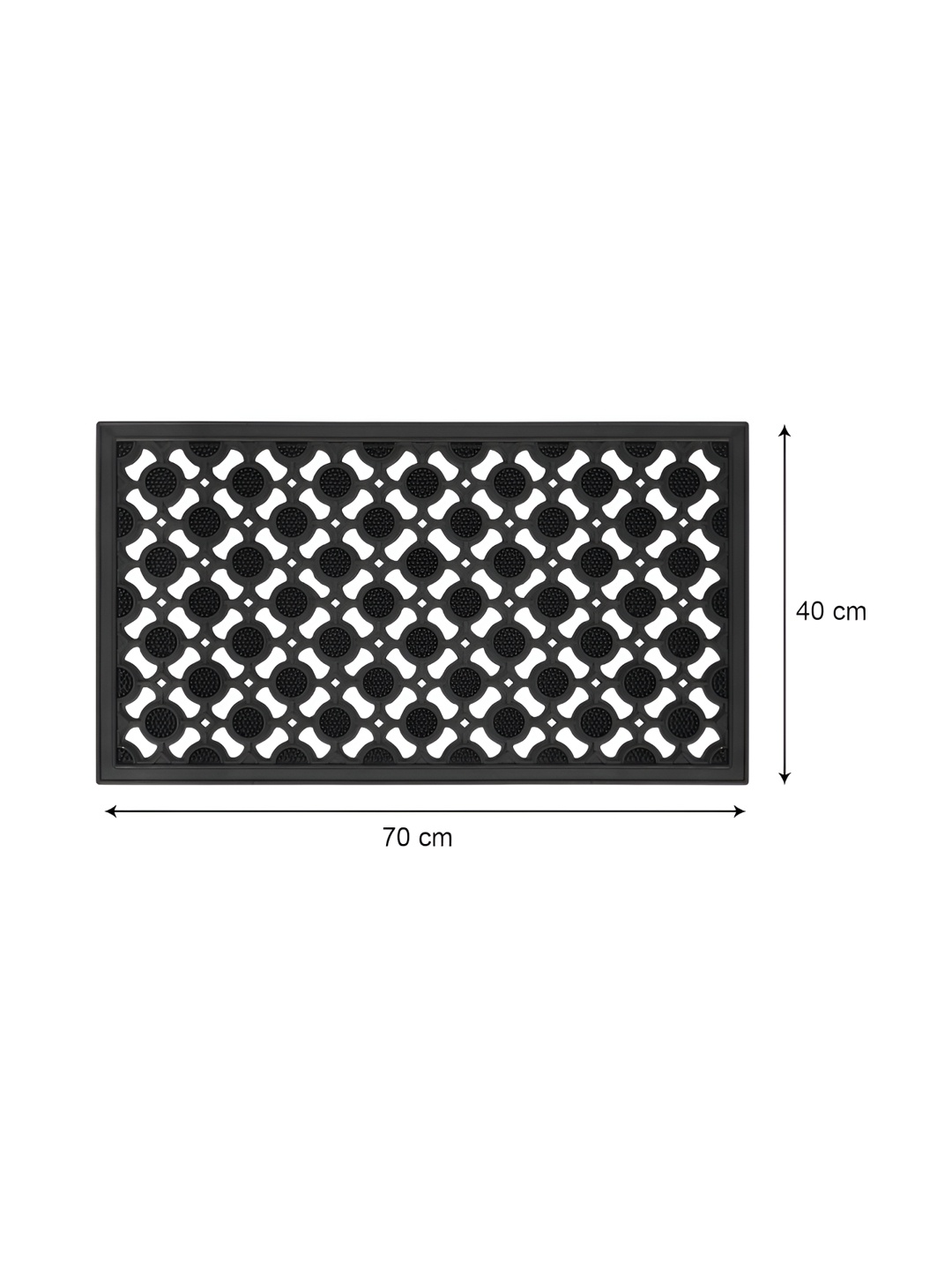 Aura Black Anti Slip Doormats