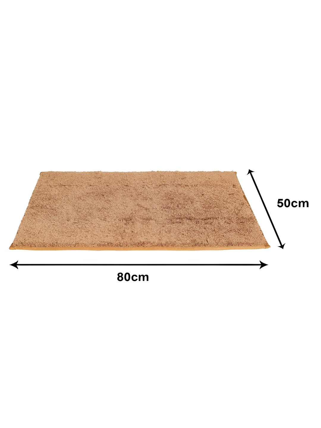 

Aura Bano Beige Anti Skid Rectangular Microfiber Bath Rug