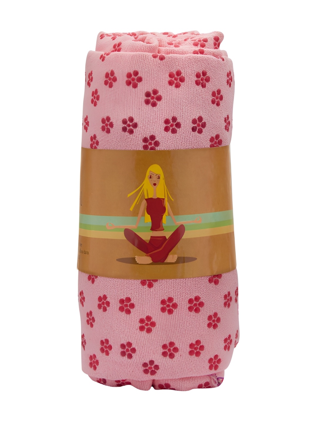 

Aura Pink & Red Printed Anti-Slip Yoga Mat