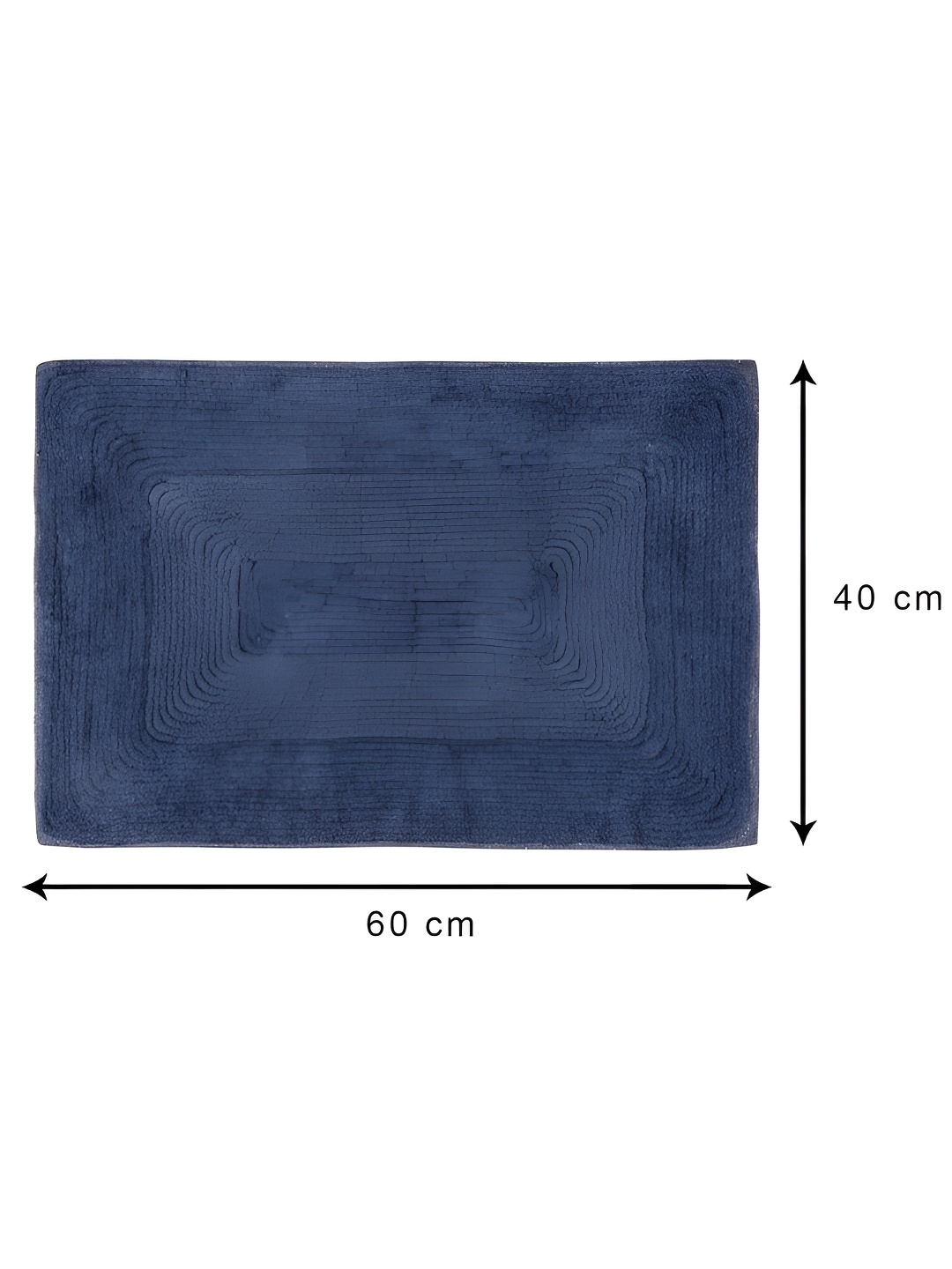 

Aura Blue 2 Pieces Cotton Anti-Skid Doormats
