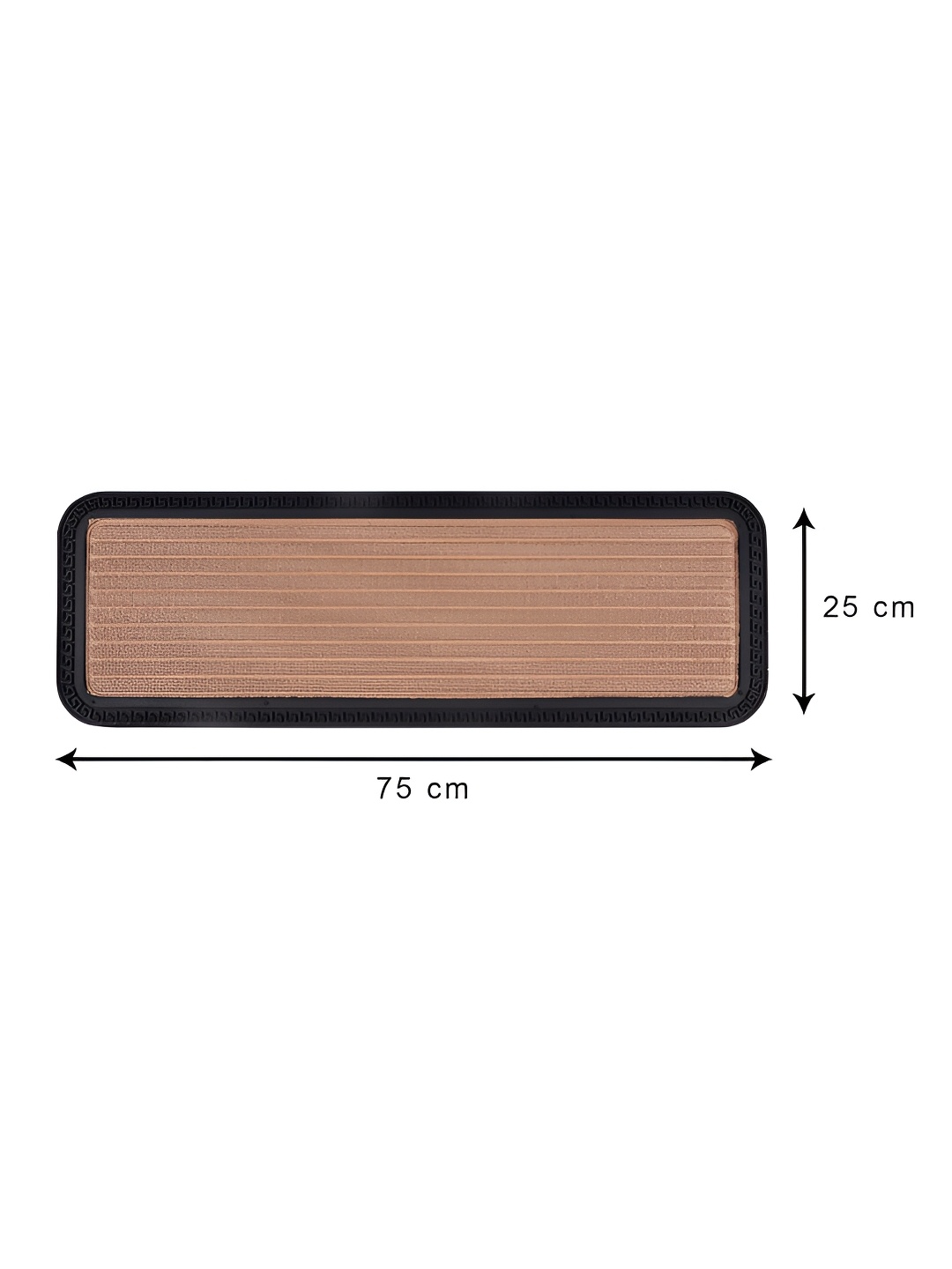 

Aura Beige & Black Striped Water Absorbent Anti-Skid Doormat