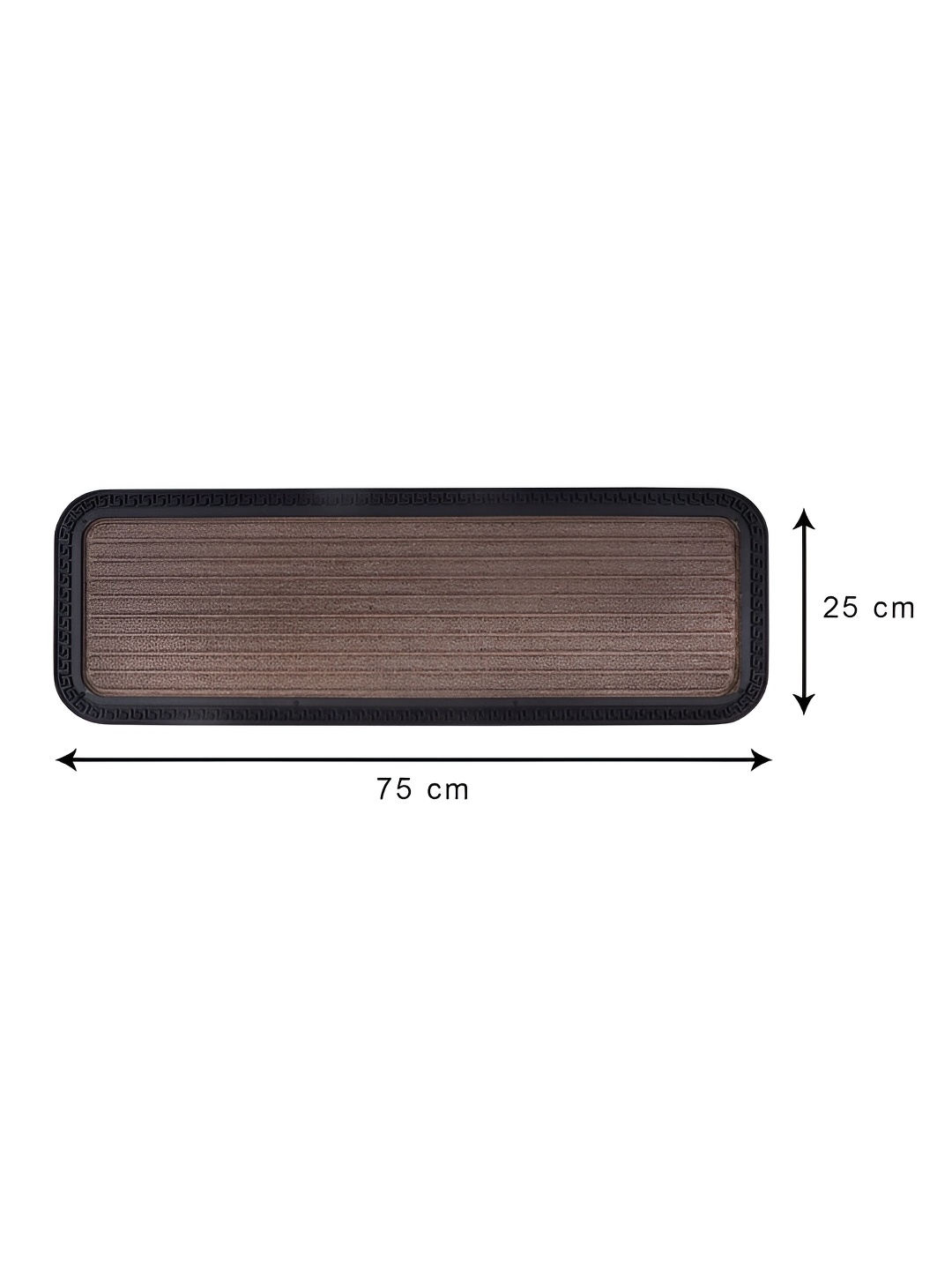 

Aura 2 Pieces Coffee Brown Microfiber Anti Slip Doormat