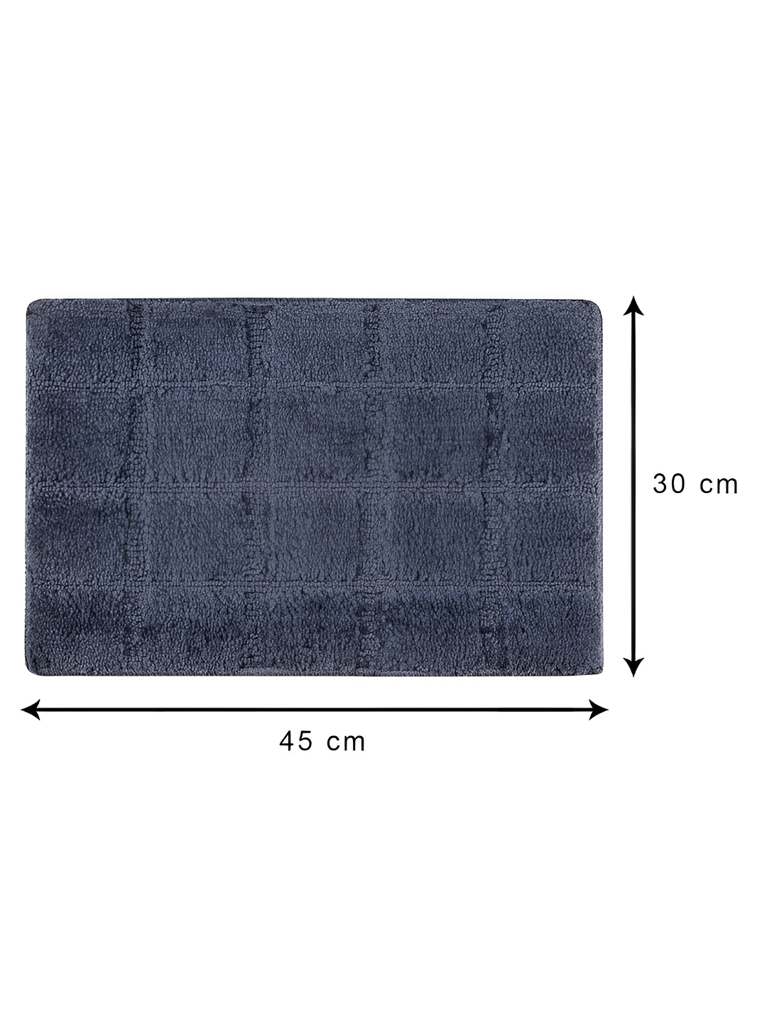 Aura Grey 2 Pieces Anti-Skid Water Absorbent Doormats