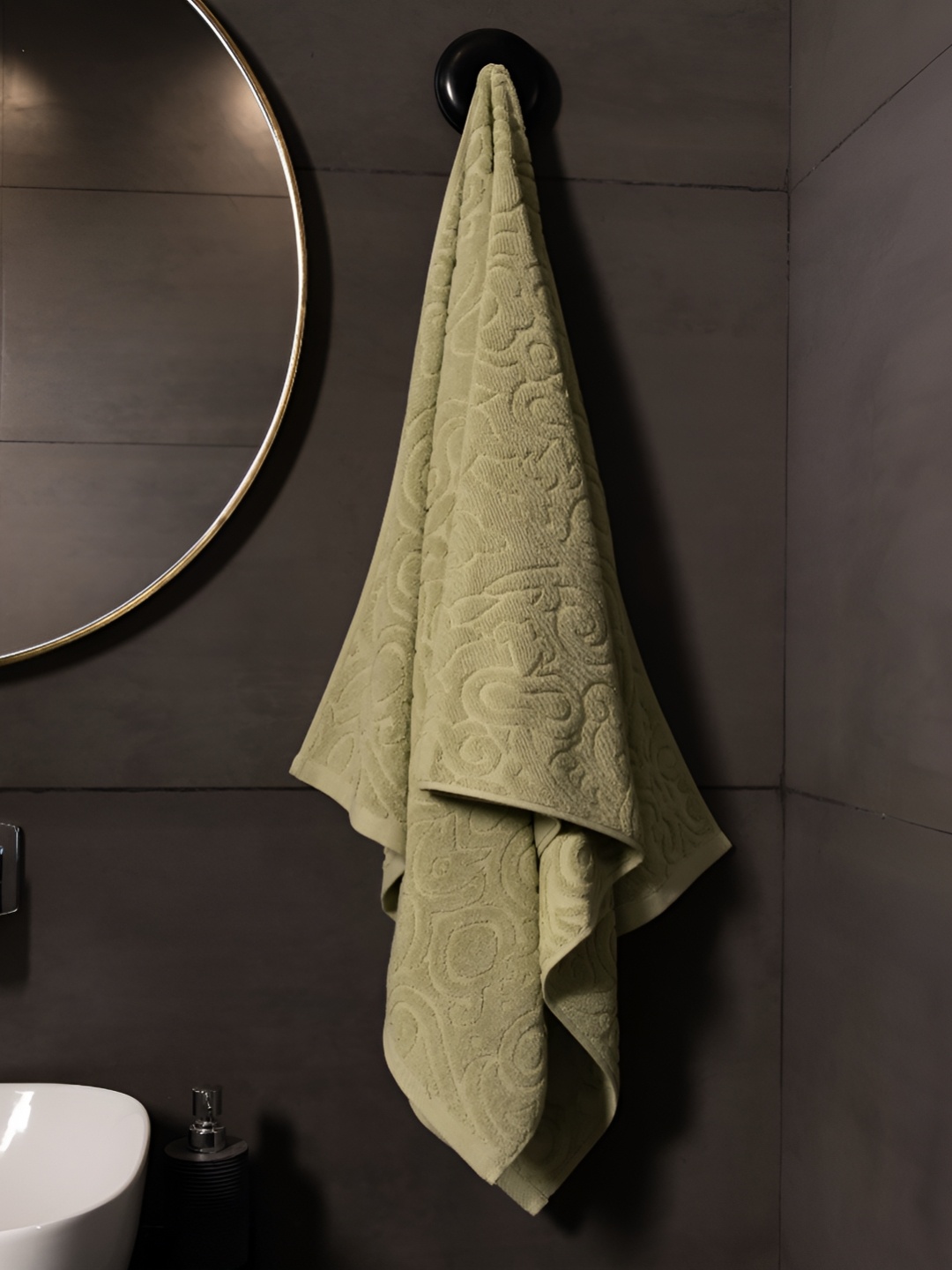 

HOUMN Green 1 Cotton 600 GSM Bath Towel