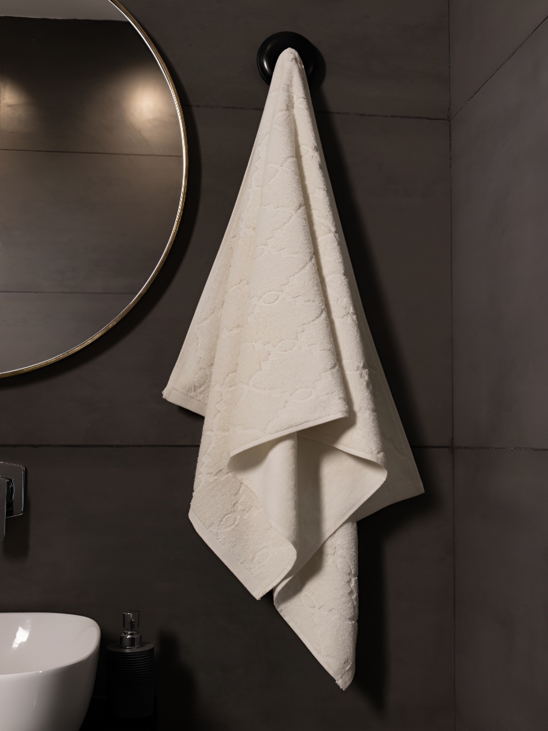 

HOUMN White 1 Cotton 600 GSM Bath Towel