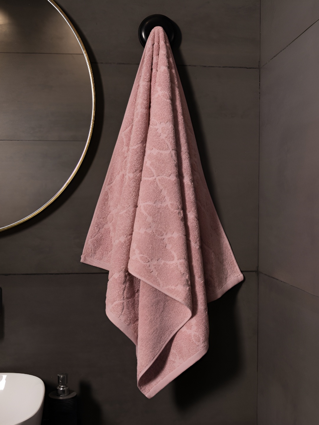 

HOUMN Pink 1 Cotton 600 GSM Bath Towel