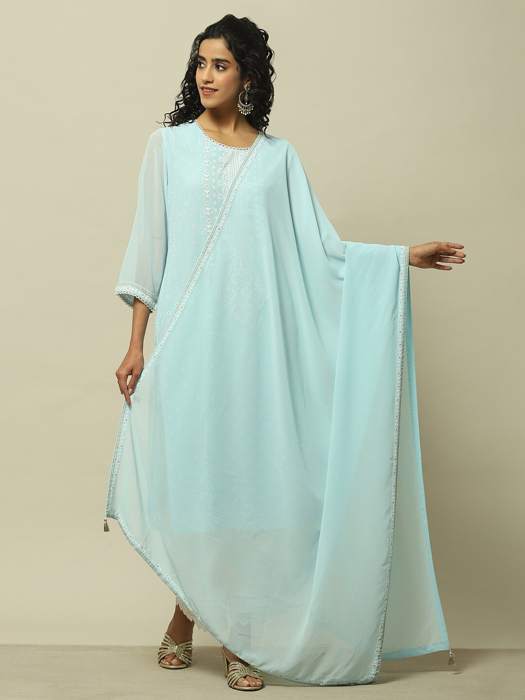 

Rangriti Dupatta, Blue