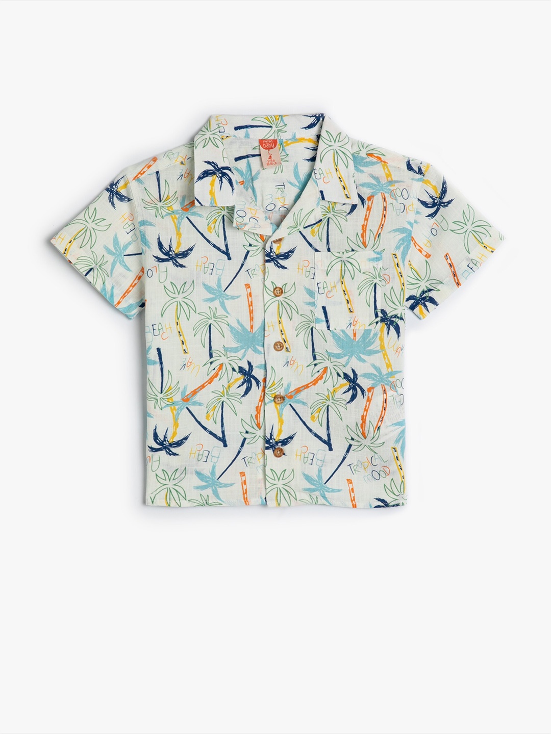 

Koton Boys Opaque Printed Casual Shirt, Beige