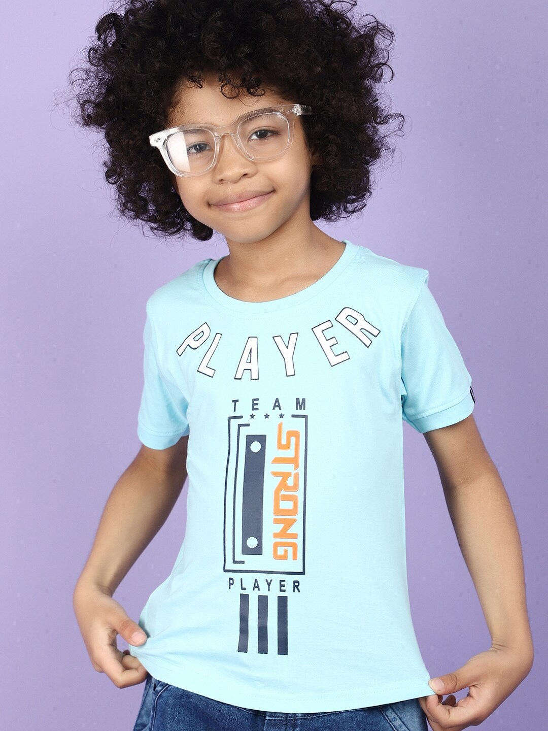 

V-Mart Boys Printed T-shirt with Shorts, Blue