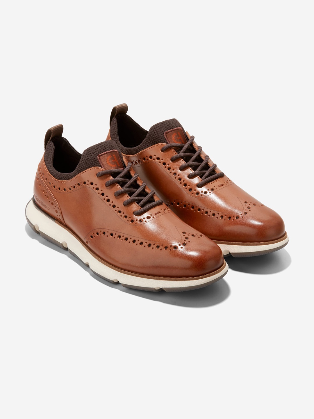 

Cole Haan Men Round Toe Croslite Brogues, Brown