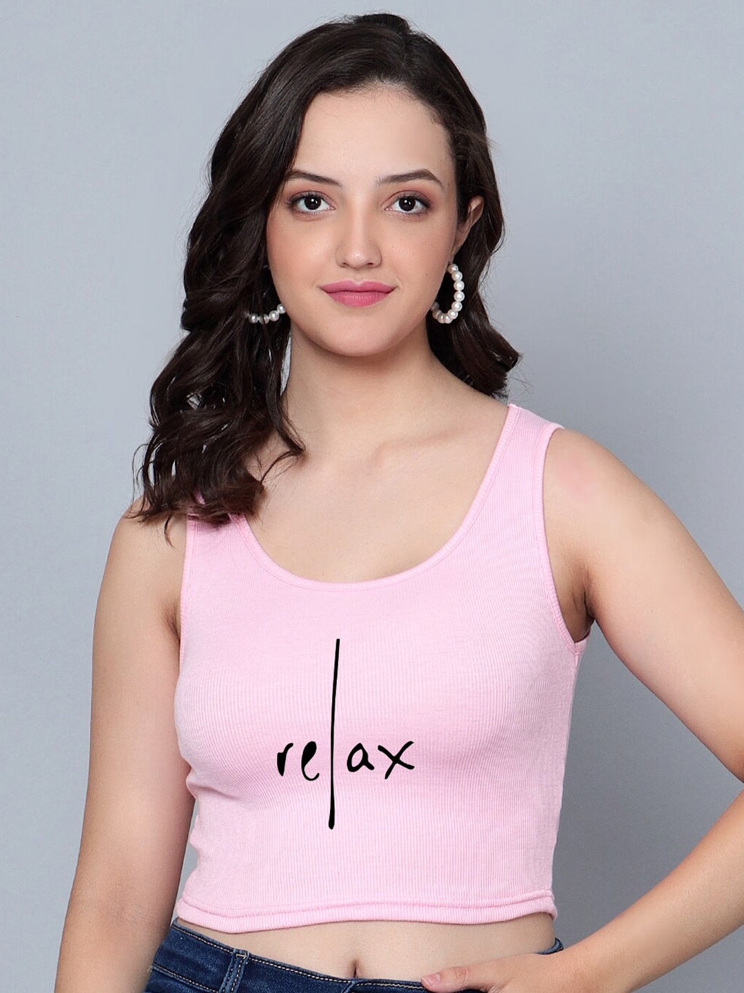 

Fashion And Youth Sleeveless Tank Top, Pink