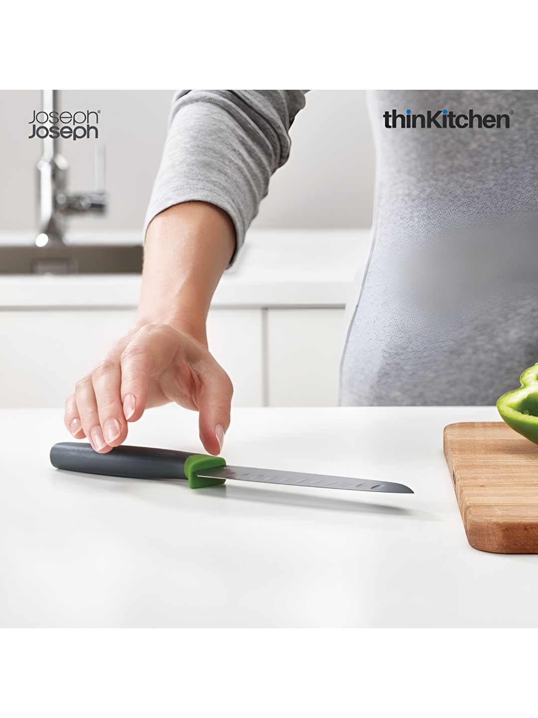 Joseph Joseph Black Stainless Steel Knife