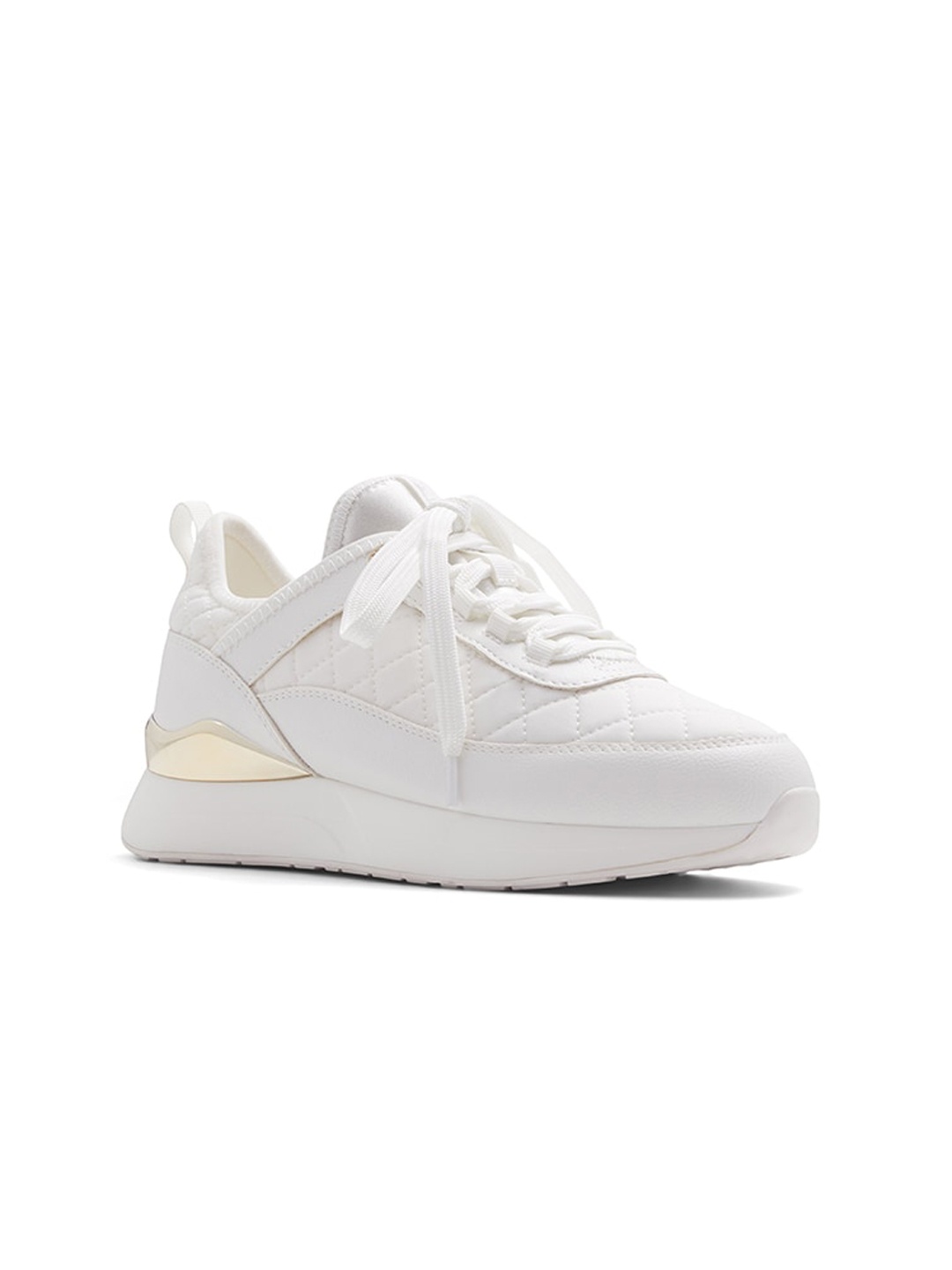 

ALDO Women Quiltyn Textured Sneakers, White