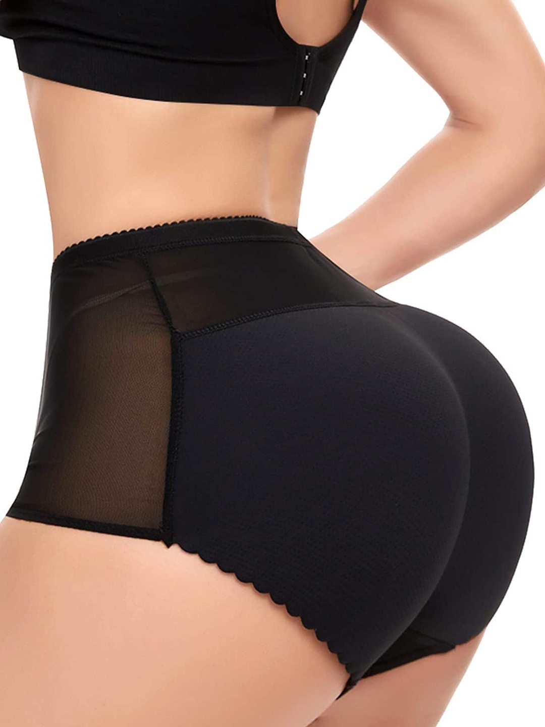 

CareDoneWomen High Rise Breathable Padded Butt Lifter, Black