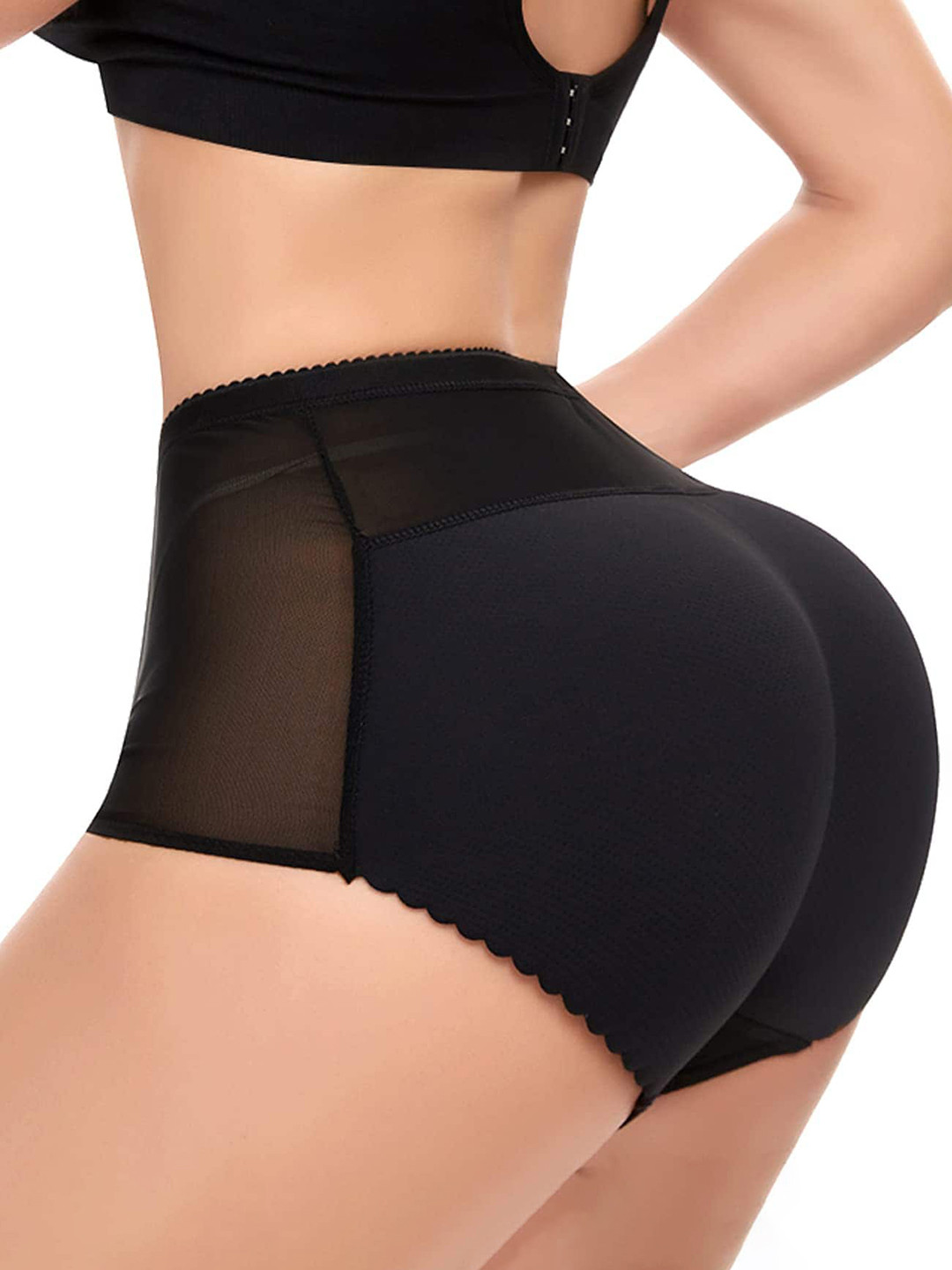 

CareDoneWomen High Rise Breathable Padded Butt Lifter, Black