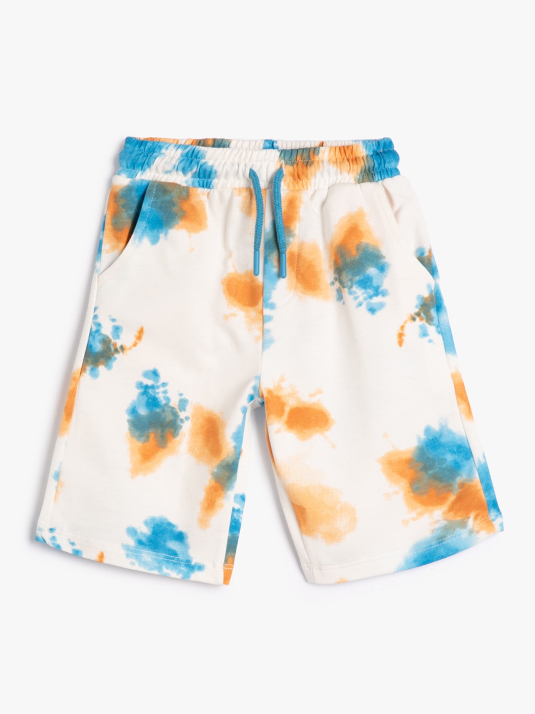

Koton Boys Printed Pure Cotton Mid-Rise Shorts, Off white