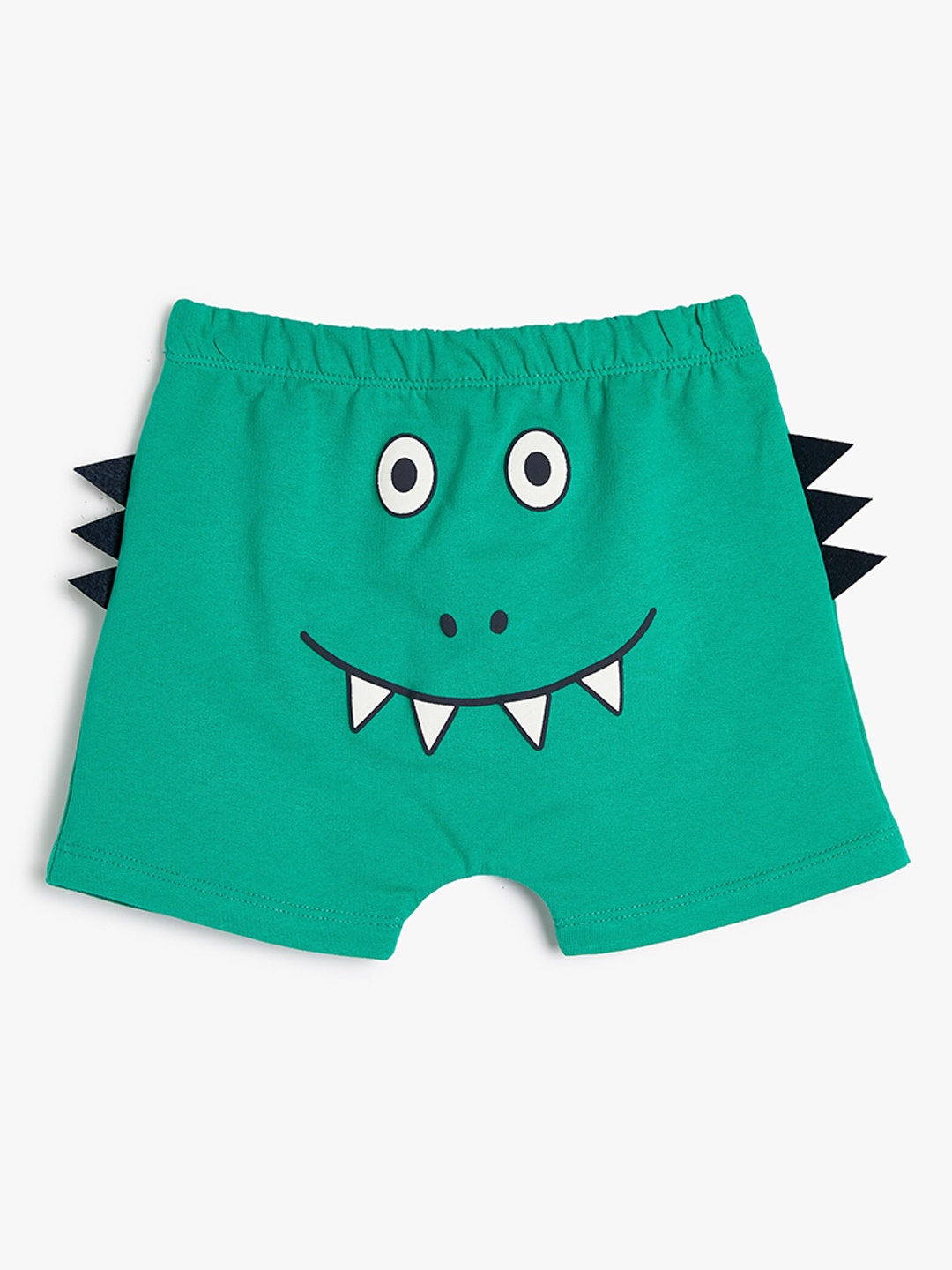 

Koton Boys Mid-Rise Graphic Printed Cotton Shorts, Green