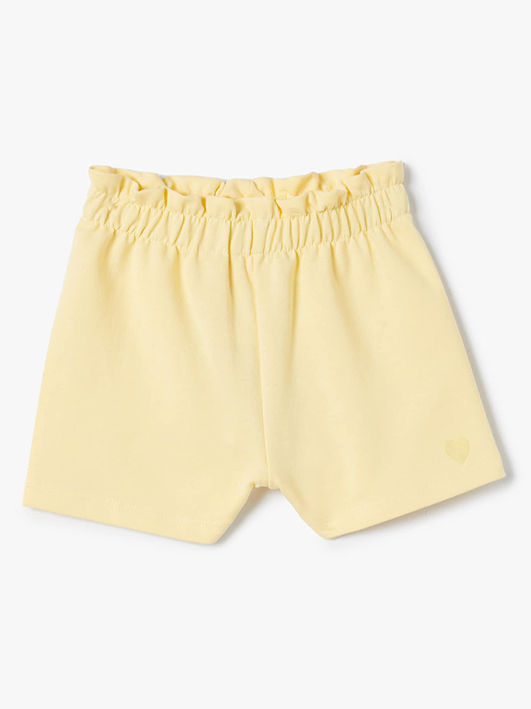 

Koton Girls Mid-Rise Pure Cotton Shorts, Yellow