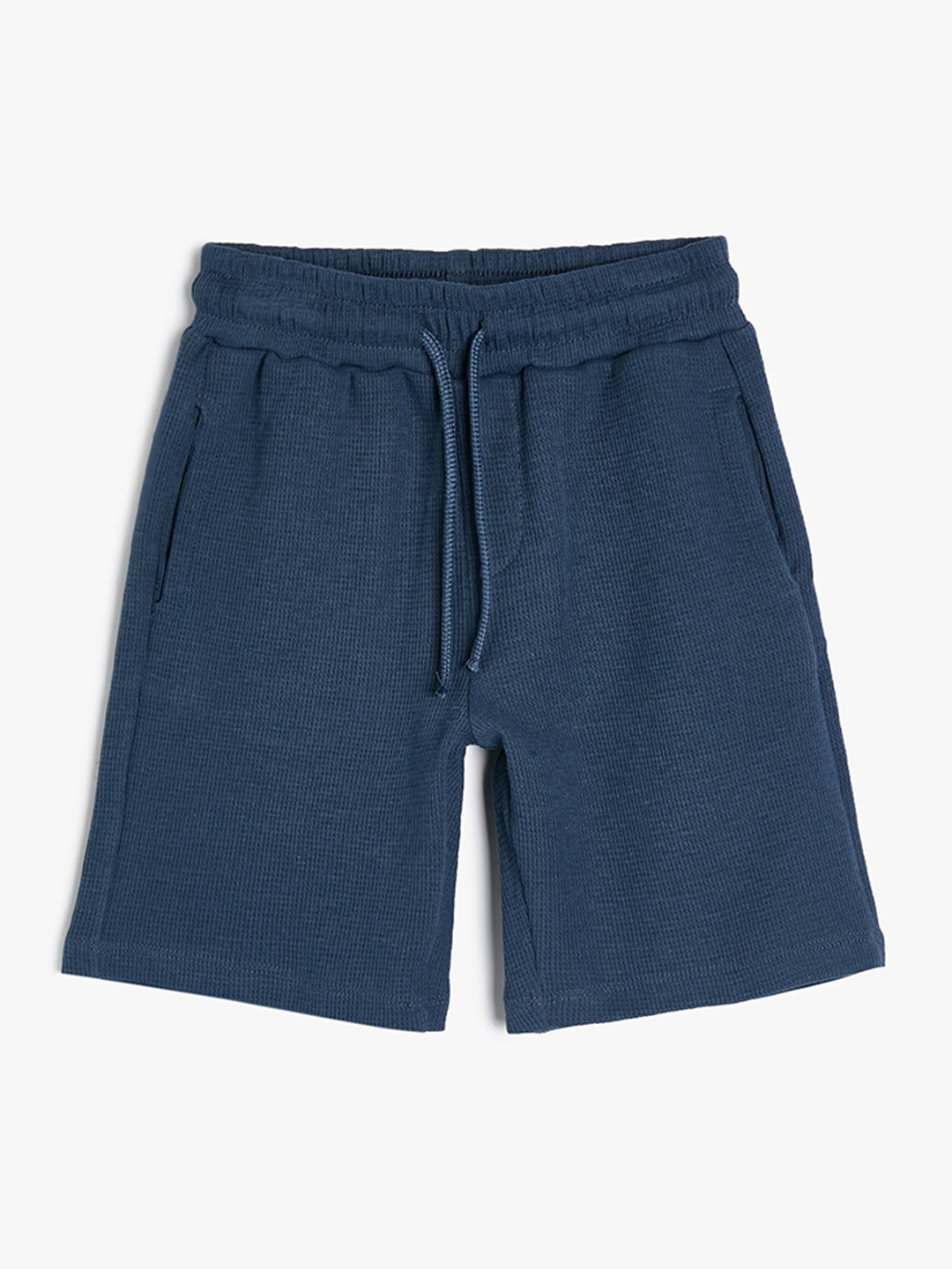 

Koton Boys Mid-Rise Pure Cotton Shorts, Blue
