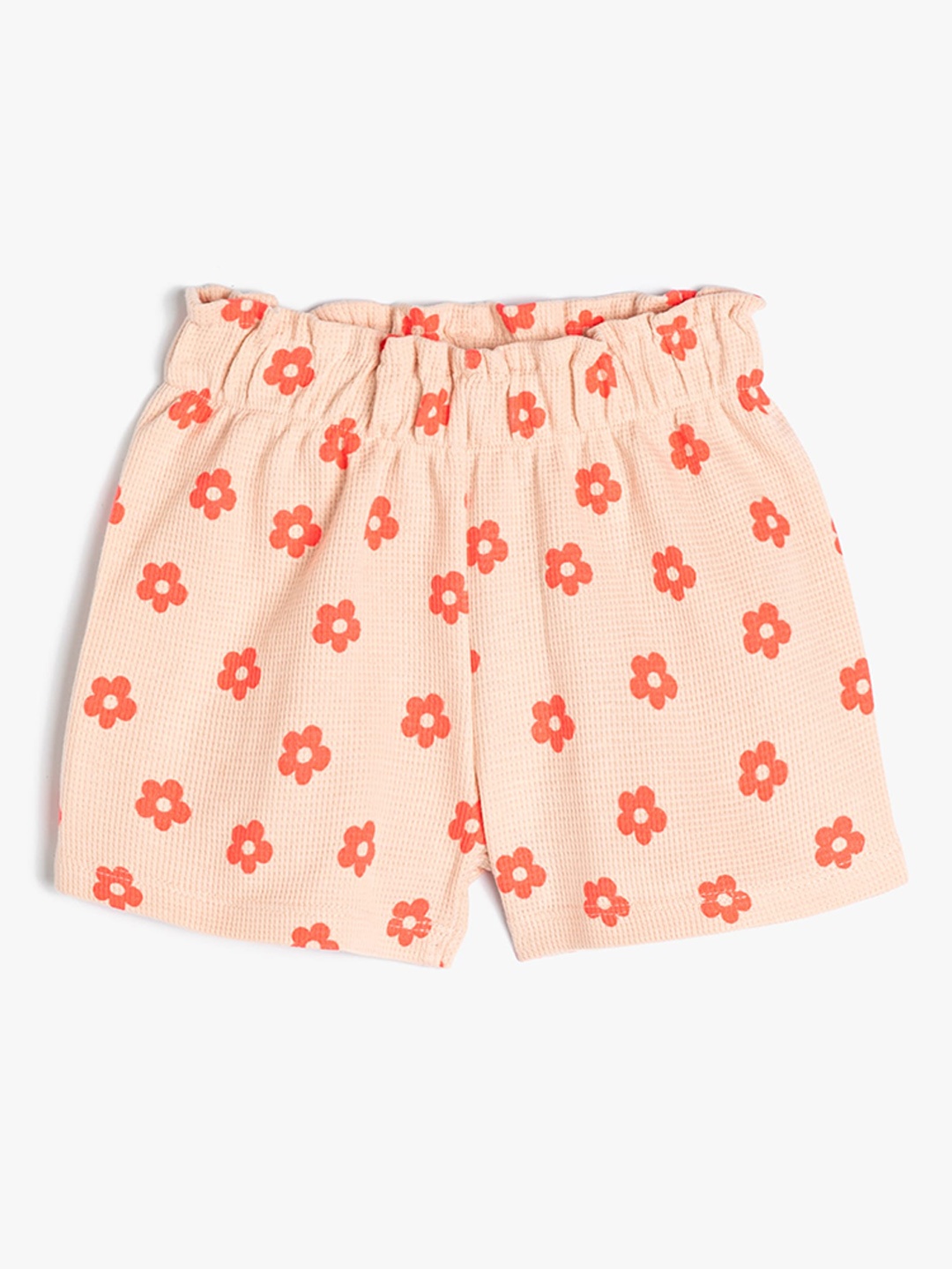 

Koton Girls Mid-Rise Graphic Printed Shorts, Pink