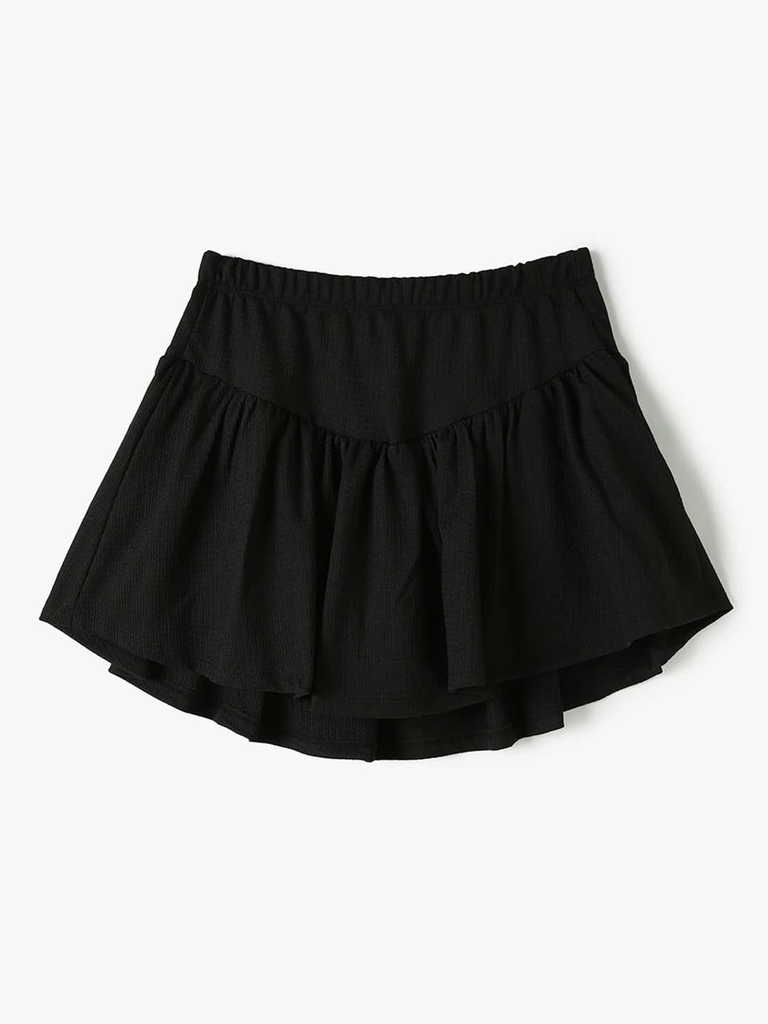 

Koton Girls Gathered Flared Mini Skirt, Black