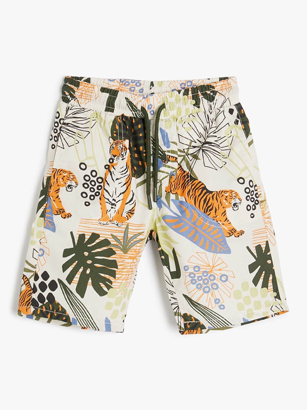 

Koton Boys Floral Printed Shorts, Beige