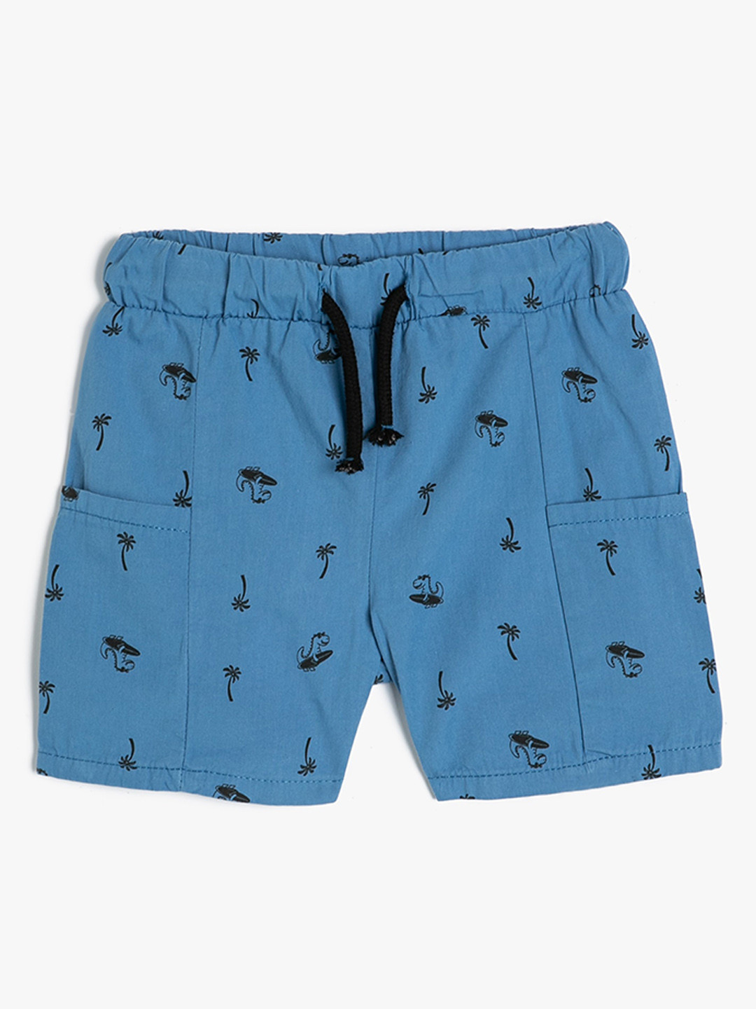

Koton Boys Conversational Printed Pure Cotton Shorts, Blue