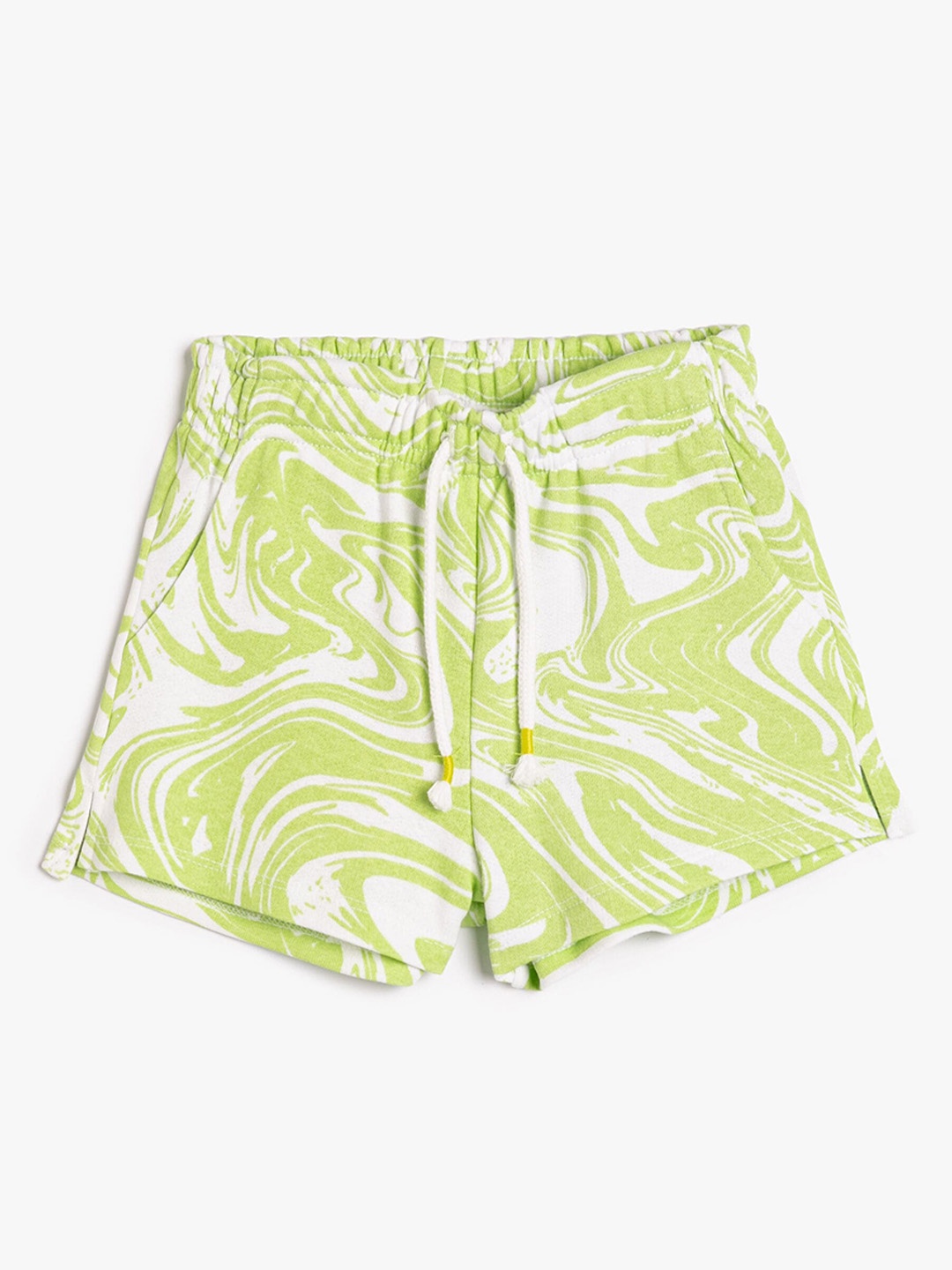 

Koton Girls Printed Pure Cotton Shorts, Green
