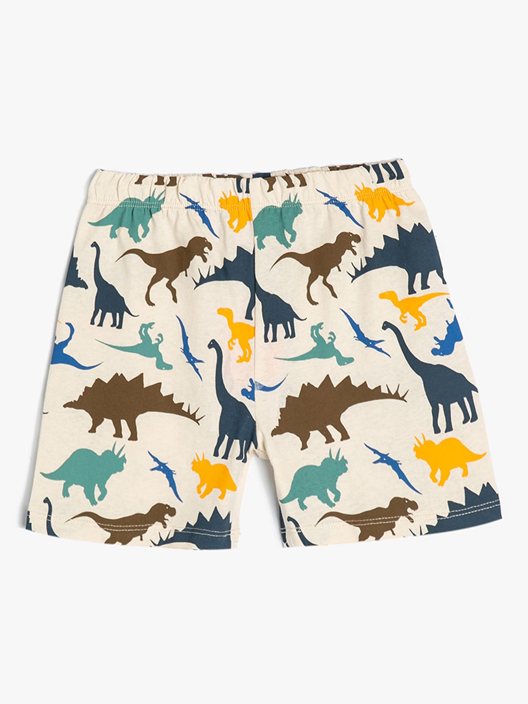 

Koton Boys Conversational Printed Pure Cotton Shorts, Beige