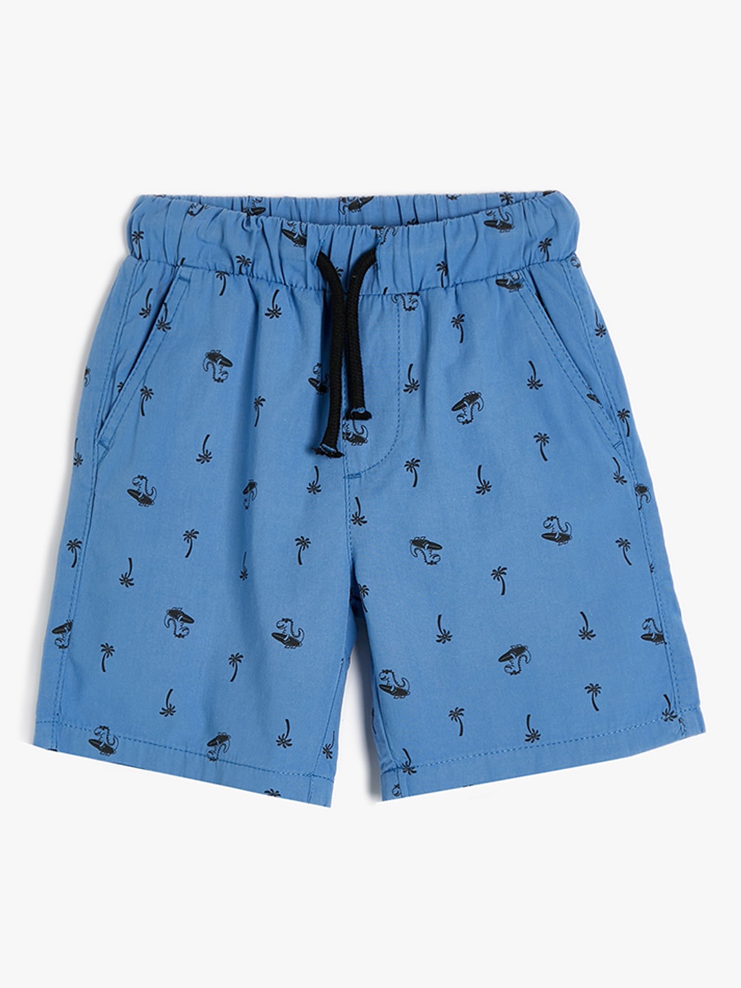 

Koton Boys Conversational Printed Pure Cotton Shorts, Blue