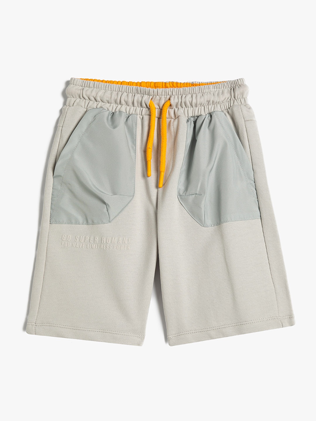 

Koton Boys Mid-Rise Cotton Shorts, Grey