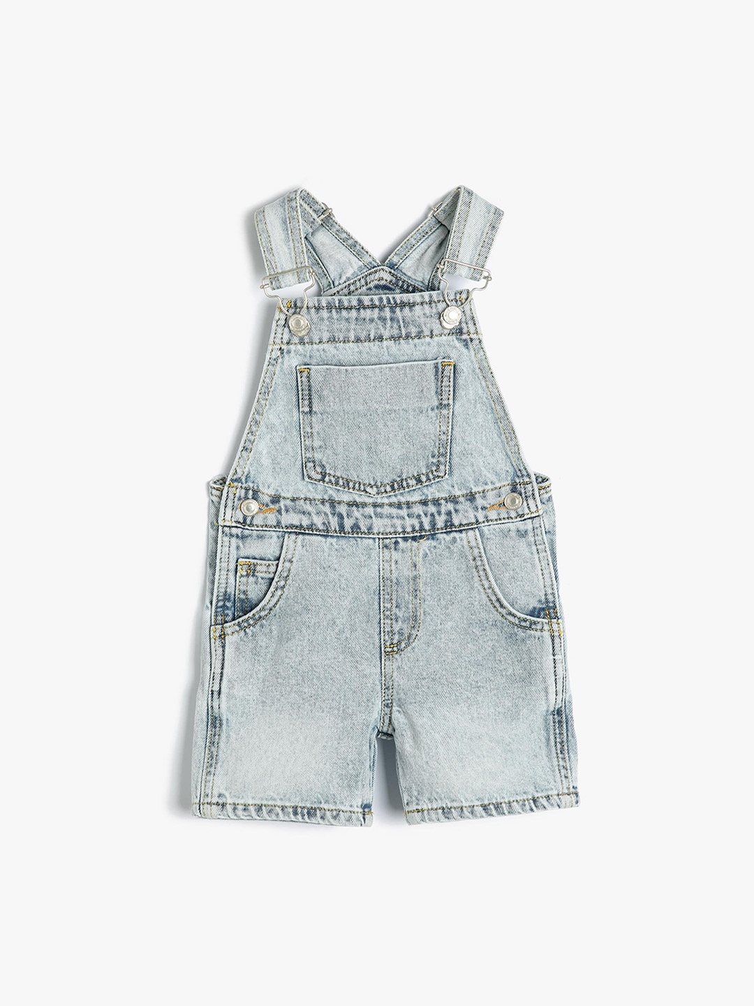 

Koton Boys Washed Denim Dungarees, Blue